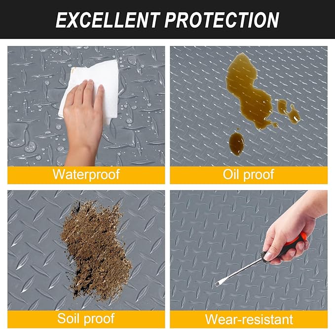 4x10FT Garage Floor Mat, 2.8mm Thickened Flooring Roll - Image 4