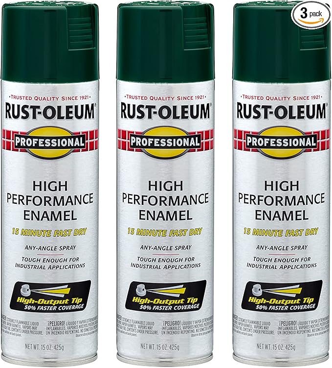 Rust-Oleum 7538838-3PK Professional High Performance Enamel Spray Paint by Rust-Oleum