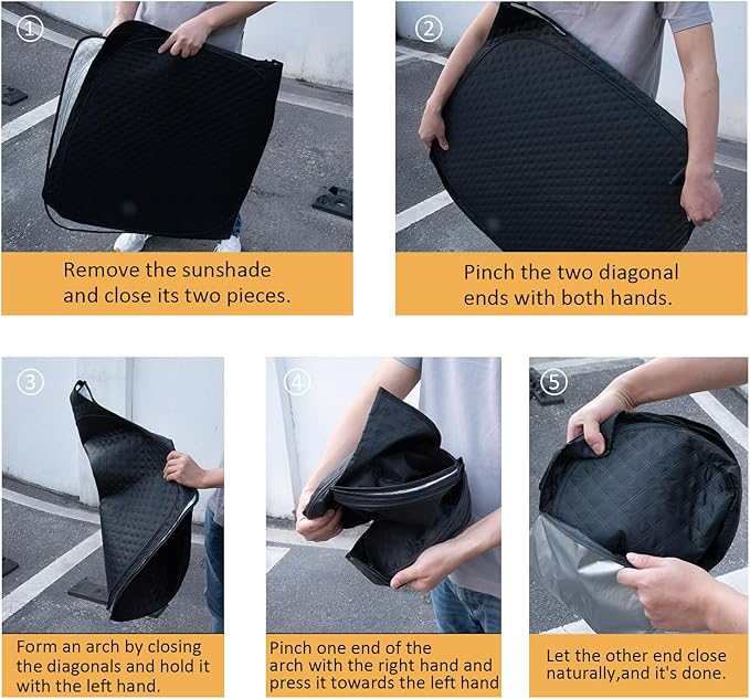 Car Windshield Sun Shade 5 Layers Thick - Image 5