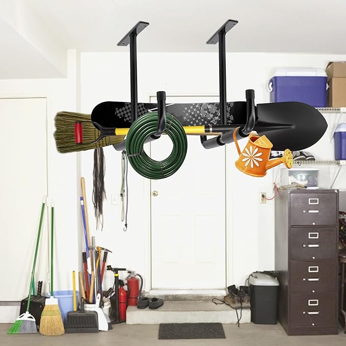 Sinoer Garage Storage Hooks Rack Ceiling, Wall Mounted Hooks, Heavy Duty - Image 4