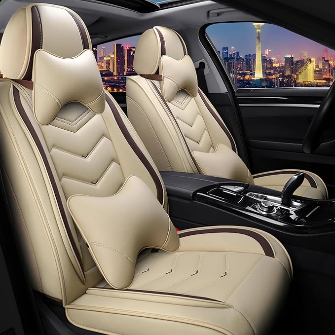 Car Seat Covers for Chrysler Pacifica 2004-2025, Stylish Sport Seat Cover by Unknown