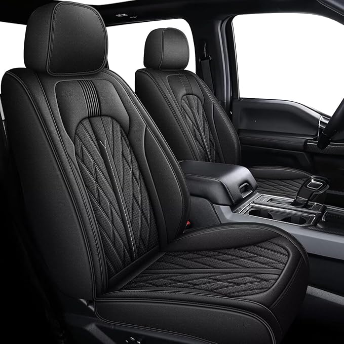 AOMSAZTO Ford Ranger Seat Covers: Front Seat Covers Custom Fit 2019 2020 2021 by AOMSAZTO