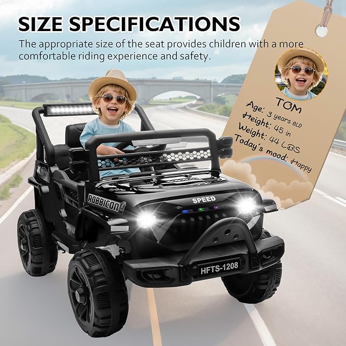 12V Ride on Electric Truck Car for Kids, 12V Kids Electric Vehicles w/Remote - Image 8
