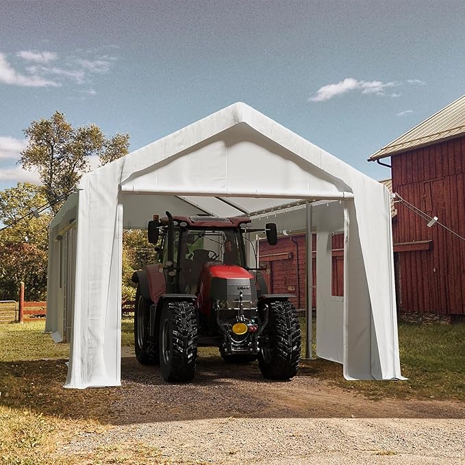 10x20ft Heavy Duty Carport Outdoor Canopy Portable Garage - Image 6