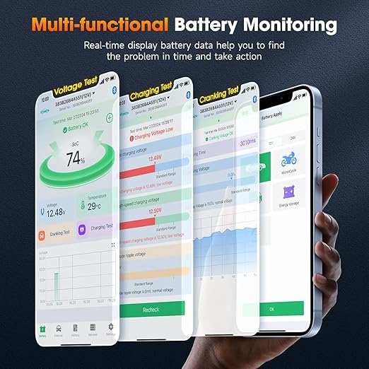 ANCEL BM300 Pro 6V 12V 24V Battery Monitor - Image 3