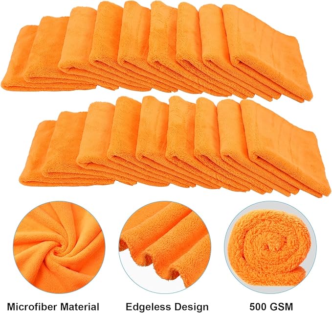 Shimeyao 30 Pcs Edgeless Microfiber Plush Towels - Image 3