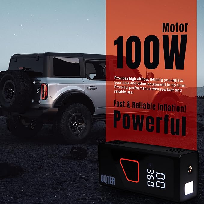 Tire Inflator Portable Air Compressor, 150PSI Portable Tire Inflator - Image 7