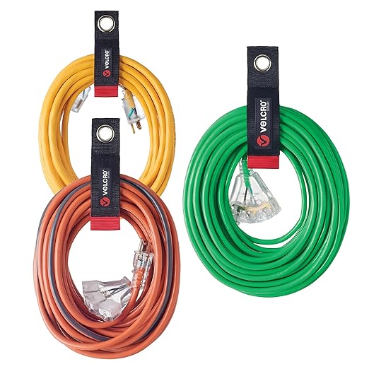 VELCRO Brand Easy Hang Extension Cord Holder Organizer Variety Pack | Holds by VELCRO%C2%AEBrand