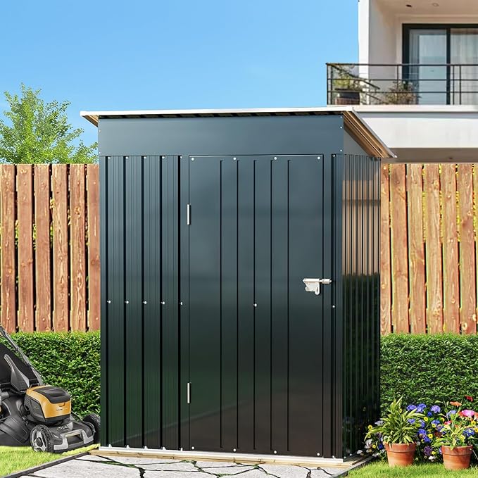Breezz 5x3FT Vertical Outdoor Steel Storage Shed - Image 8