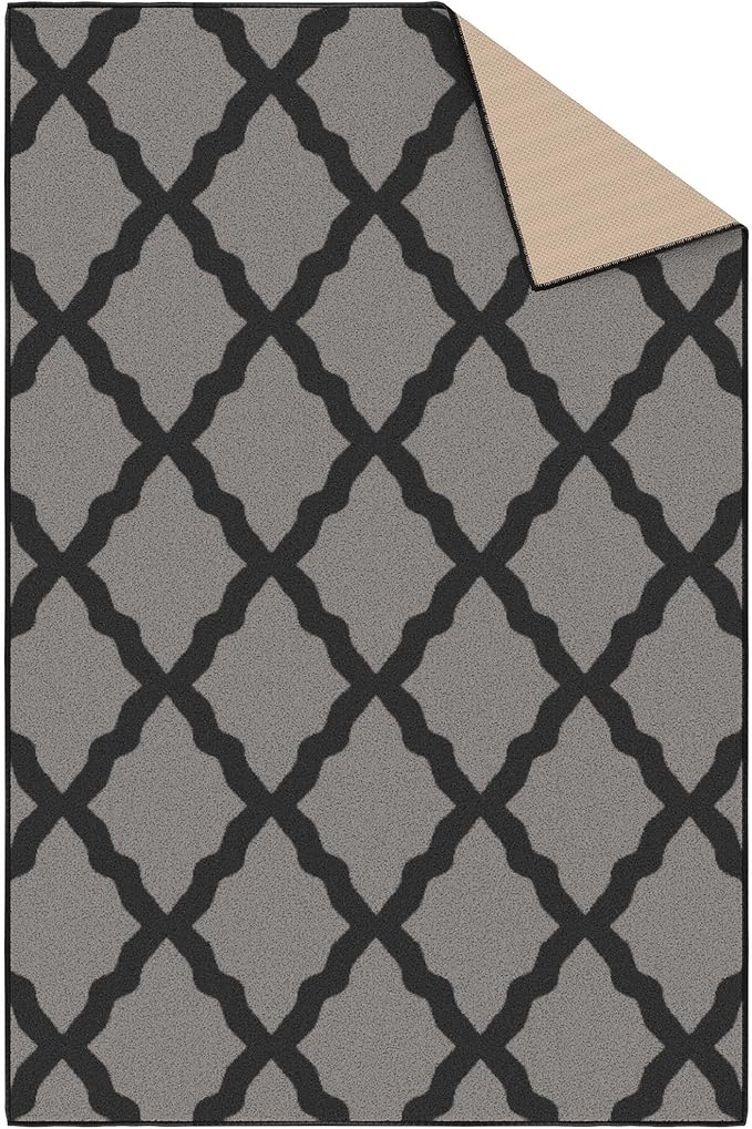 Ottomanson 3'3" x 5' Rugs for Living Room Trellis Area Rug for Bedroom - Image 7