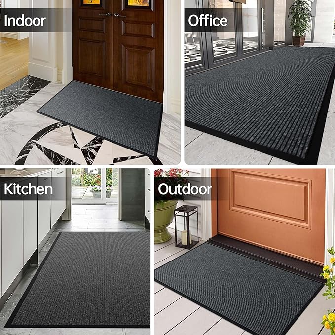Front Door Mat, Commercial Door Mats Entrance, Low Profile Welcome Mats Non-Slip - Image 8