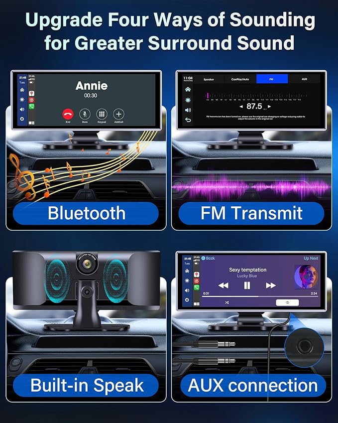 2025 Exclusive 11.26'' Portable Wireless Apple CarPlay Screen - Image 7
