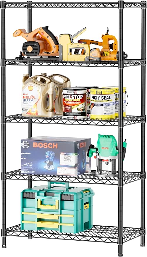 SINGAYE 5 Garage Heavy Duty Shelving Unit Kitchen Pantry Close Home Organizers by SINGAYE