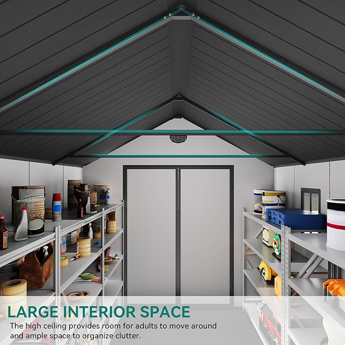 YITAHOME 8x10 FT Outdoor Storage Shed - Image 6