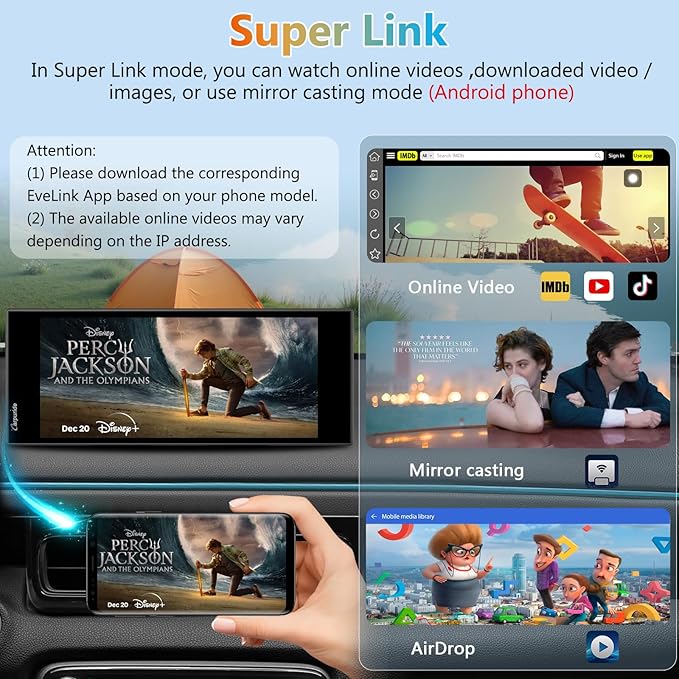 CARPURIDE W125S 11.26 Inch HD Wireless Carplay & Android Auto Screen, 4K - Image 7