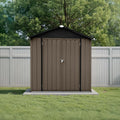 6' x 4' Outdoor Storage Shed, Sturdy Metal Building w/Lockable Doors by Unknown