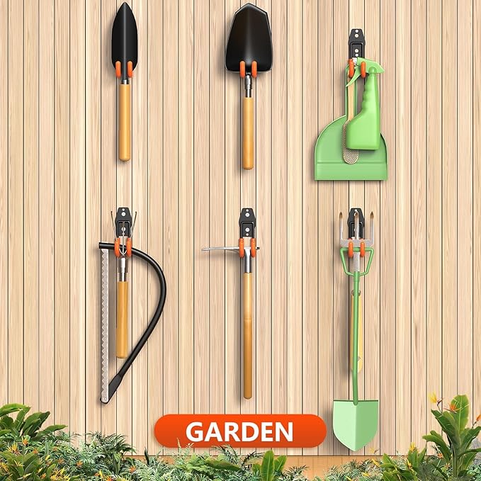 4 Pack 4.7x2.6 Inch Utility Steel Wall Mount Heavy Duty Garage Hooks - Image 6