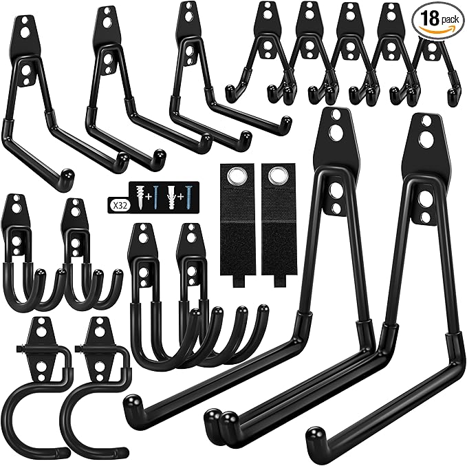 18 Pack Garage Hooks Heavy Duty by Unknown