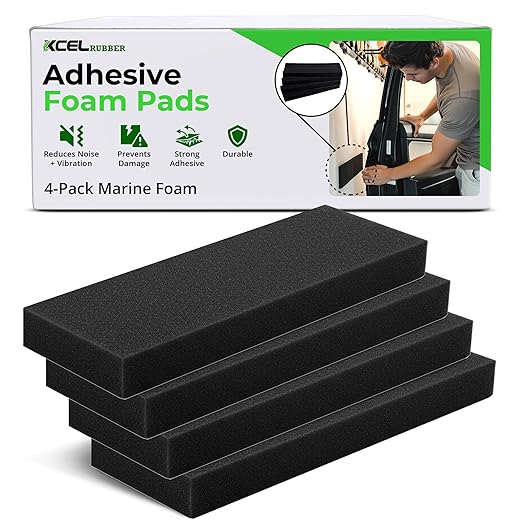 XCEL Foam Rubber Protector Panels – 4 Pack of Versatile Marine Foam Pads – Ideal by XCEL