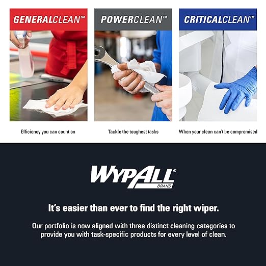 WypAll GeneralClean X60 Cloths Multi-Task Cleaning Wipes, Strong and Absorbent - Image 15