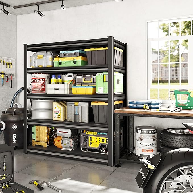 48" W Garage Shelving Heavy Duty，3000LBS Loads Adjustable Garage Storage Shelves - Image 2