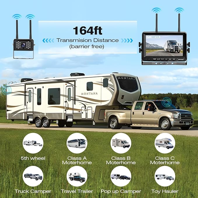 7 Inch Wireless RV Backup Camera System - Image 6
