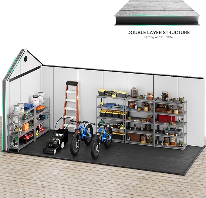 YITAHOME 8x16 FT Outdoor Storage Shed - Image 4