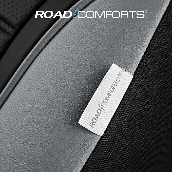 Road Comforts Leather Seat Covers, Breathable Car Seat Covers Front Seat - Image 6