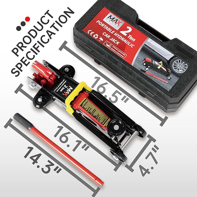 2-Ton Hydraulic Trolley Garage Service/Floor Jack - Image 7