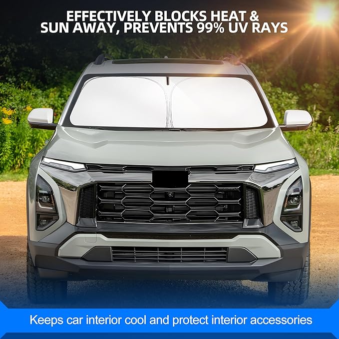 Windshield Sun Shade for Che-vrolet Chevy Equinox 2025 2026 Foldable Sunshade - Image 7