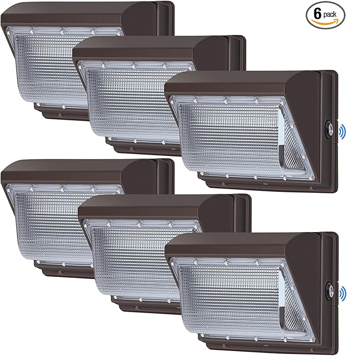 120W LED Wall Pack with Photocell, 5000K 15840LM Dusk to Dawn Lights Security by TOMOURD