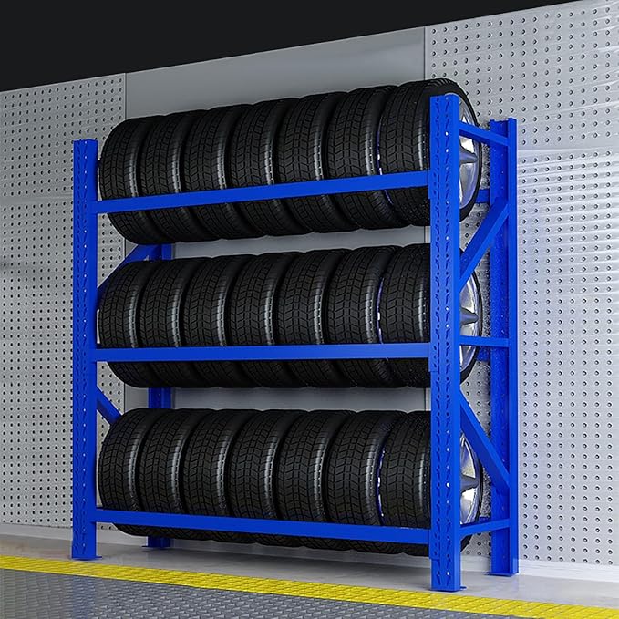 Adjustable Height Tire Storage Rack by Unknown