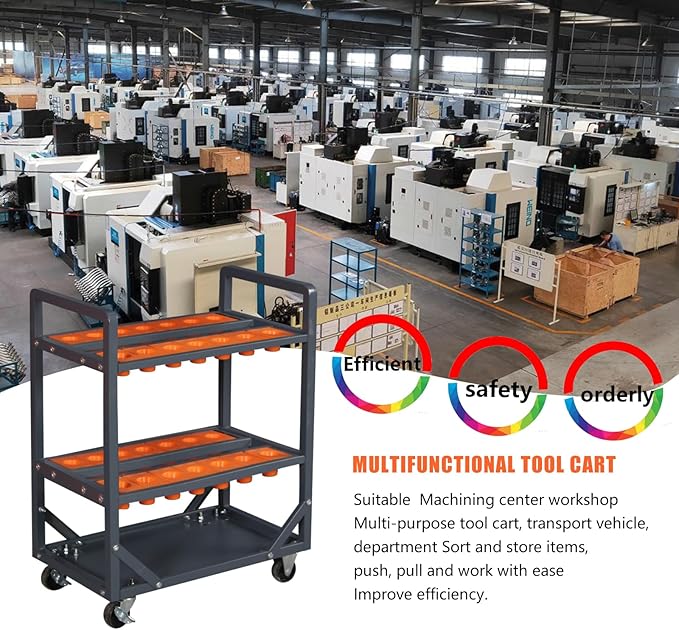 Mobile CNC Tool Storage Cart, CNC Trolley is Suitable - Image 3