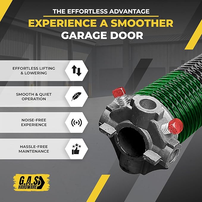 Garage Door Torsion Spring 243x1.75x35 Includes 1” Steel Bearing, Non-Slip - Image 5