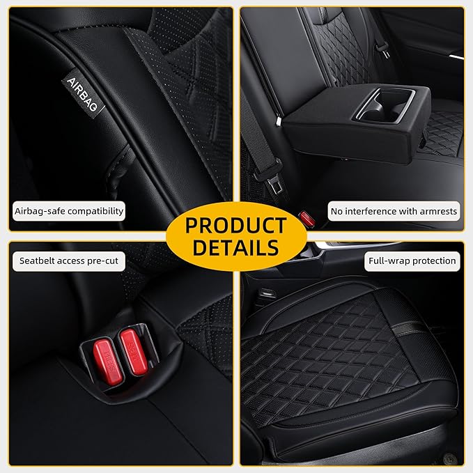 Custom Fit RAV4 Seat Covers for 2019-2025 Toyota RAV4 Hybrid LE, XLE Premium - Image 6