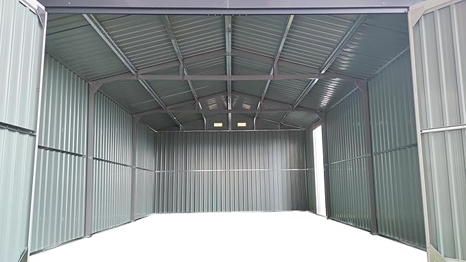 KUIKUI Shed 20x13 FT, Metal Shed Without Floor, Outdoor Storage Shed - Image 9