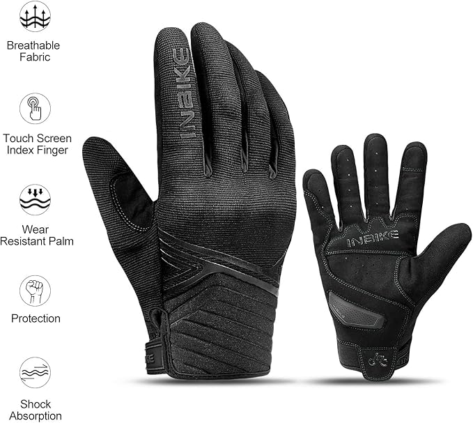INBIKE Breathable Mesh Motorcycle Gloves Touchscreen - Image 7