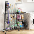 Cleaning Utility Cart on Wheels, Vacuum Stand Compatible by Housolution