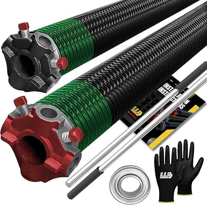 Garage Door Torsion Spring 243x1.75x38 Includes 1” Steel Bearing, Non-Slip by GASHardware