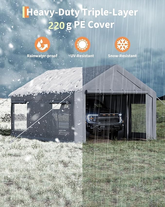 13 x 20FT Heavy Duty Carport - Image 5