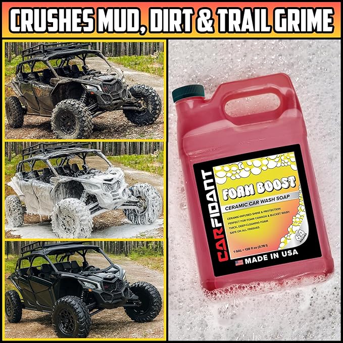 Foam Boost Off-Road & ATV Wash Soap – Heavy Duty pH-Balanced Car Wash - Image 3