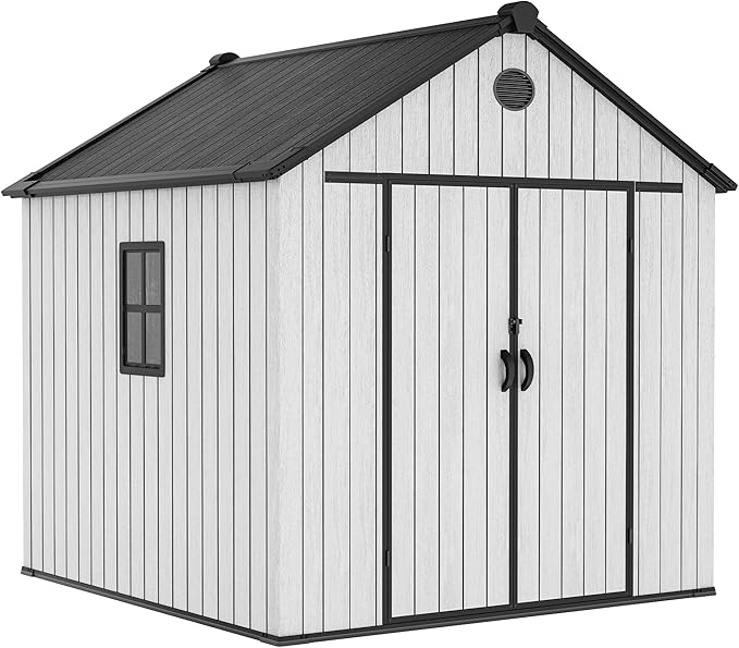 YITAHOME 8 x 8 ft Outdoor Plastic Storage Shed by YITAHOME