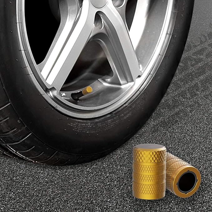 CKAuto Tire Valve Stem Caps, Anodized Aluminum Tire Valve Cap Set, Corrosion - Image 6