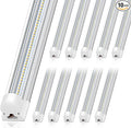Barrina 8FT LED Shop Light, 100W 15000LM 5000K, V Shape Integrated T8 Lighting by Barrina