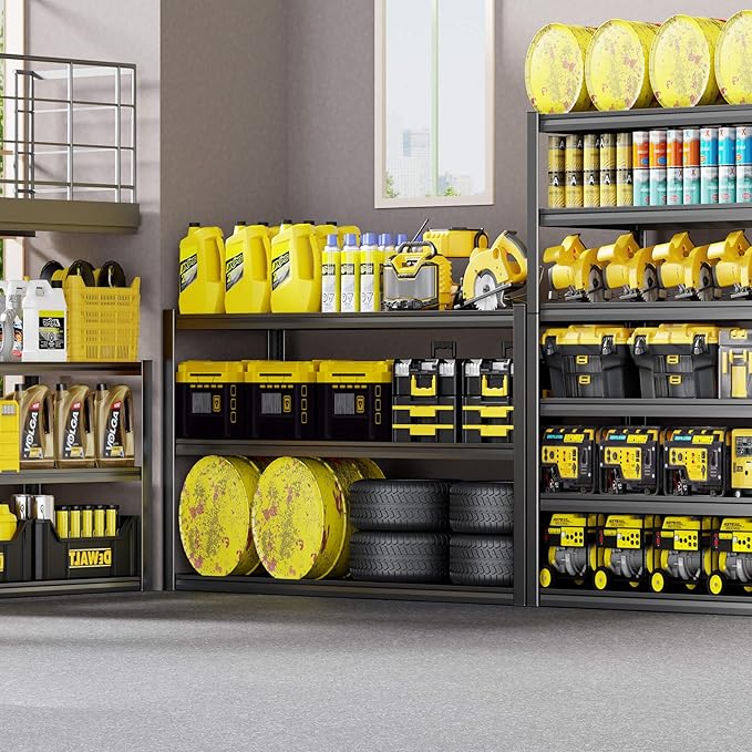6 Tier Garage Shelving Heavy Duty, Commercial Metal Shelves - Image 5