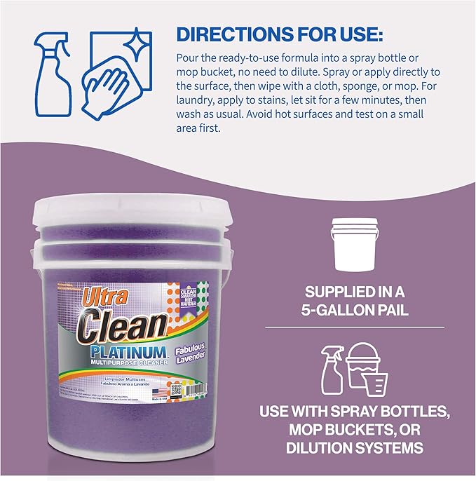 Ultra Clean Platinum Multipurpose Cleaner, Non-Abrasive and Bleach-Free - Image 5