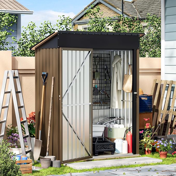 5X3FT Outdoor Steel Storage Shed - Image 7