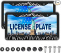 Car Plate Frames Black and White License Plate Bracket The Mountains are by Unknown
