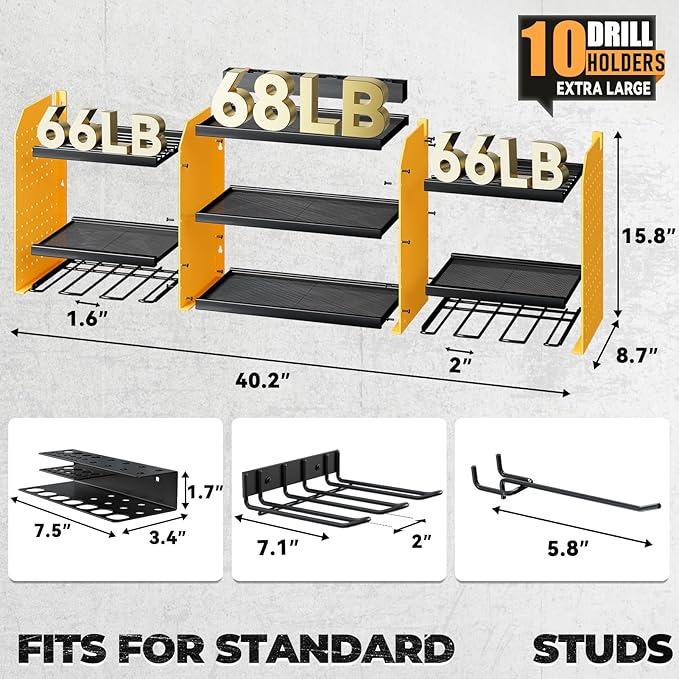 Upgrade Large Power Tool Organizer Wall Mount - Image 2
