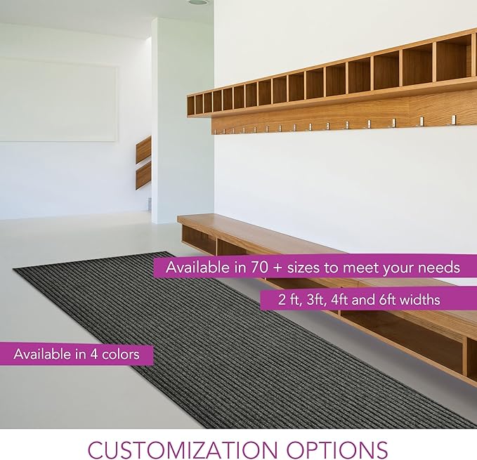 iCustomRug Spartan Weather Warrior Indoor/Outdoor Utility Ribbed Carpet Runner - Image 7